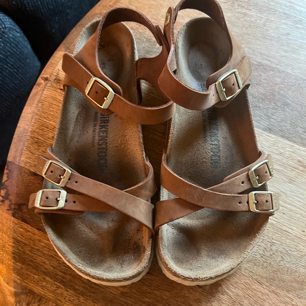 Birkenstock Brown Sandals Comfortable Cork Footbed